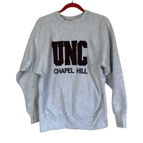 Vintage 90s University of North Carolina Chapel Hill Crewneck Reverse Weave Sz L - Picture 1 of 16